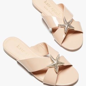 Kate Spade patent Under the Sea Sandals peach shake